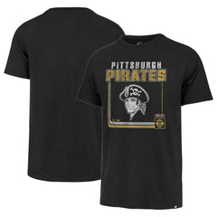 Pittsburgh Pirates '47 Cooperstown Collection Borderline Franklin T-Shirt - Black - 47 brand on Sale