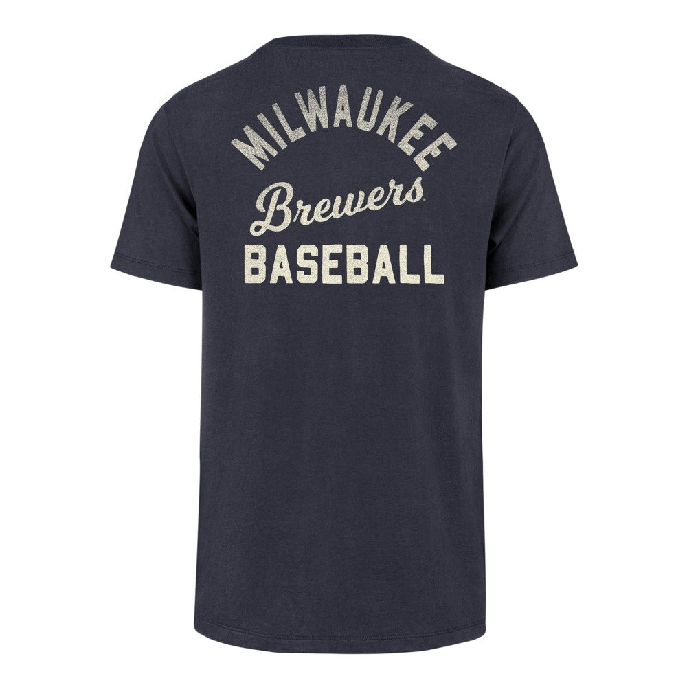 Milwaukee Brewers '47 Turn Back Franklin T-Shirt - Navy - 47 brand Sale