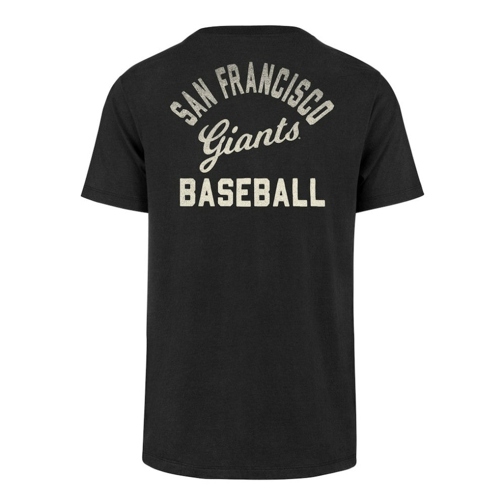 San Francisco Giants '47 Turn Back Franklin T-Shirt - Black - 47 brand Lifestyle