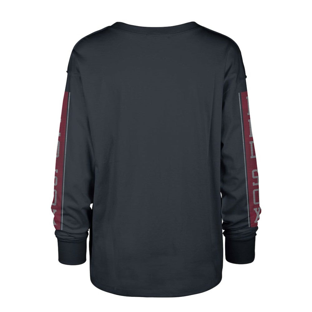 Boston Red Sox '47 Women's Statement Long Sleeve T-Shirt - Navy - 47 brand Lifestyle
