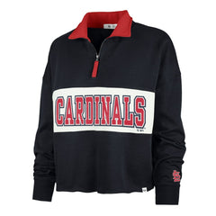St. Louis Cardinals '47 Women's Remi Quarter-Zip Cropped Top - Navy - 47 brand Sale