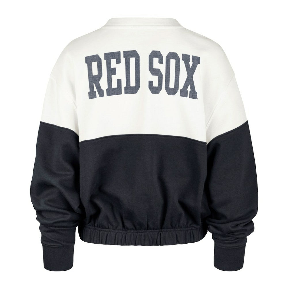 Boston Red Sox '47 Women's Take Two Bonita Pullover Sweatshirt - White/Navy - 47 brand Online