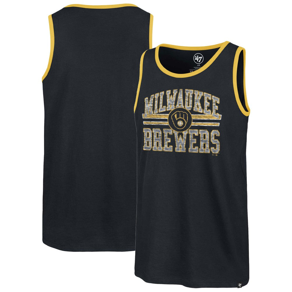 Milwaukee Brewers '47 Winger Franklin Tank Top - Navy - 47 brand Sale