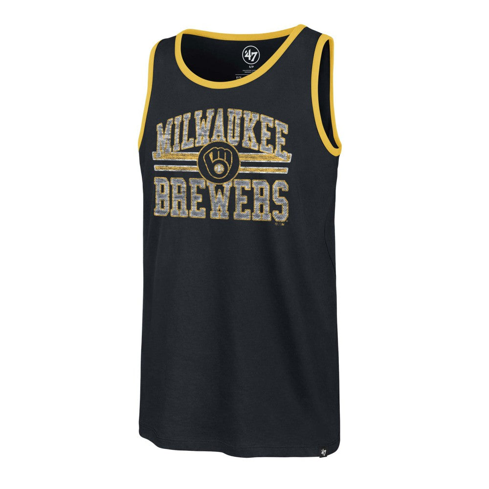 Milwaukee Brewers '47 Winger Franklin Tank Top - Navy - 47 brand Sale
