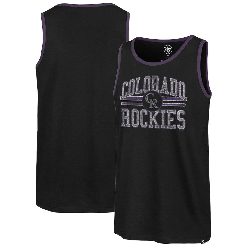 Colorado Rockies '47 Winger Franklin Tank Top - Black - 47 brand Lifestyle