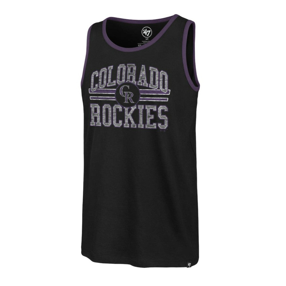 Colorado Rockies '47 Winger Franklin Tank Top - Black - 47 brand Lifestyle
