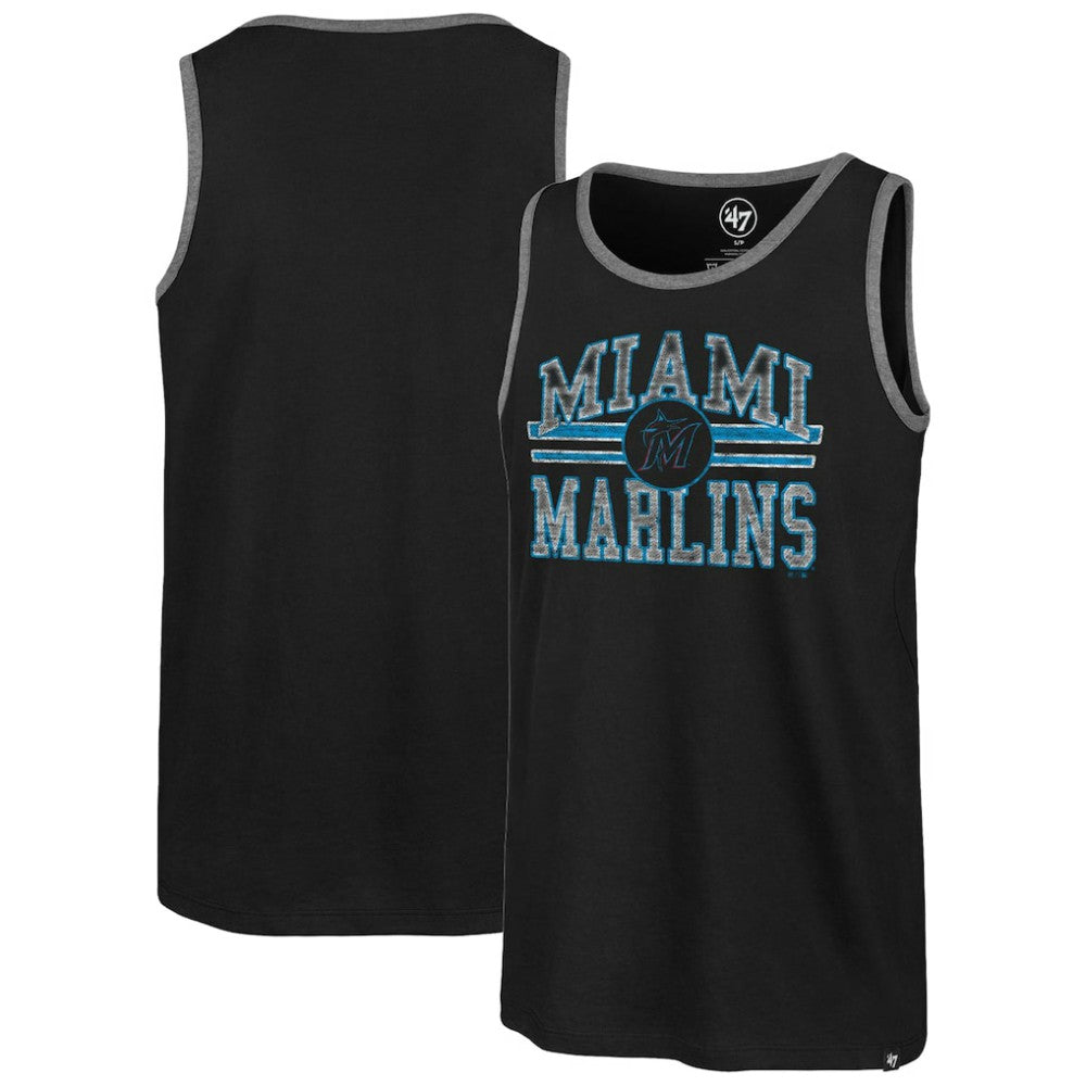 Miami Marlins '47 Winger Franklin Tank Top - Black - 47 brand on Sale