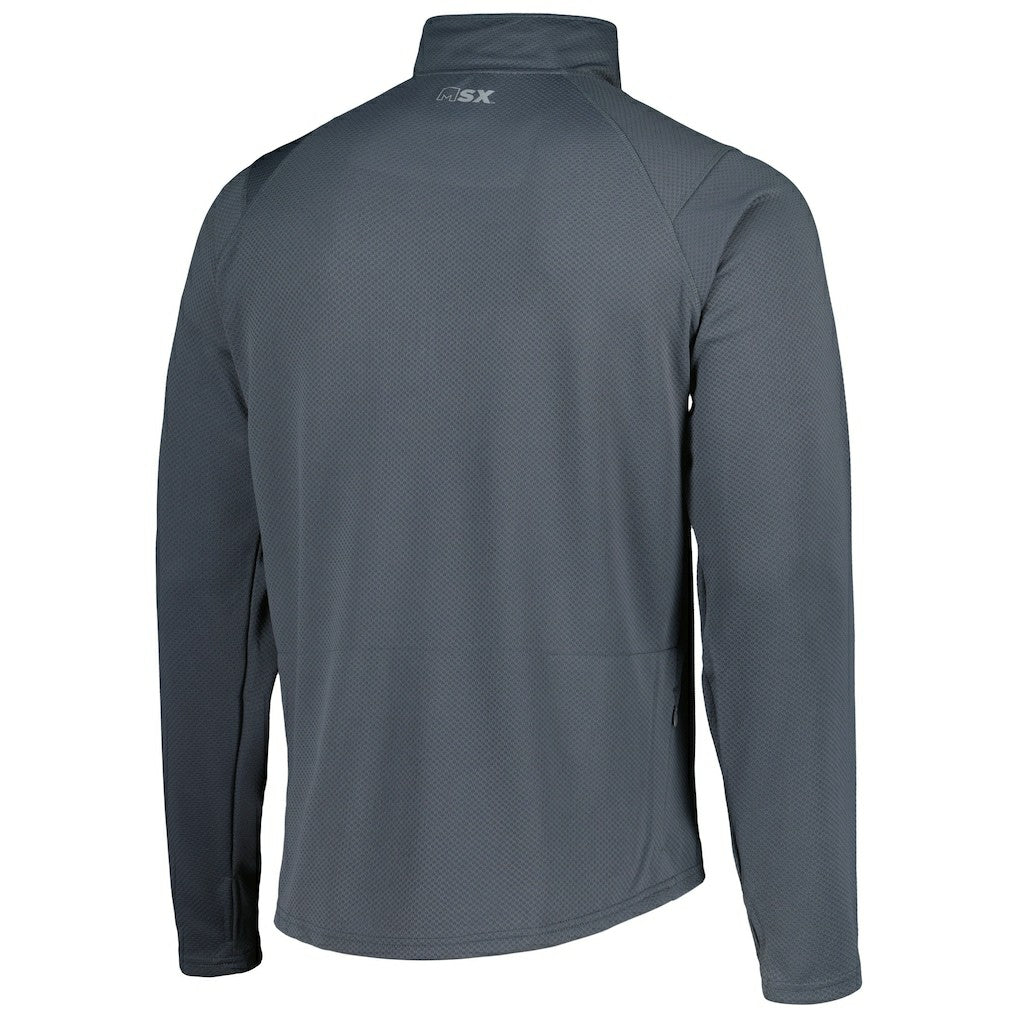 Cleveland Browns MSX by Michael Strahan Half-Zip Pullover Charcoal