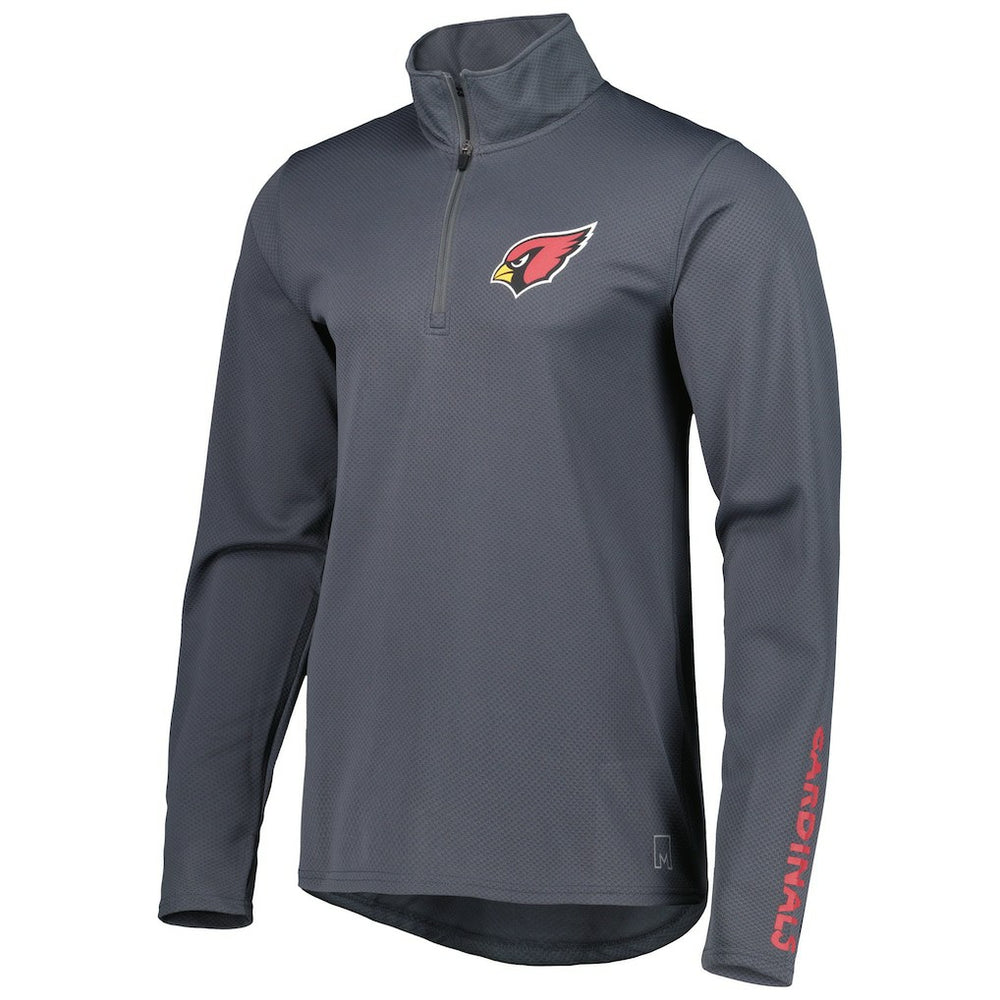 Arizona Cardinals MSX by Michael Strahan Half-Zip Pullover Charcoal