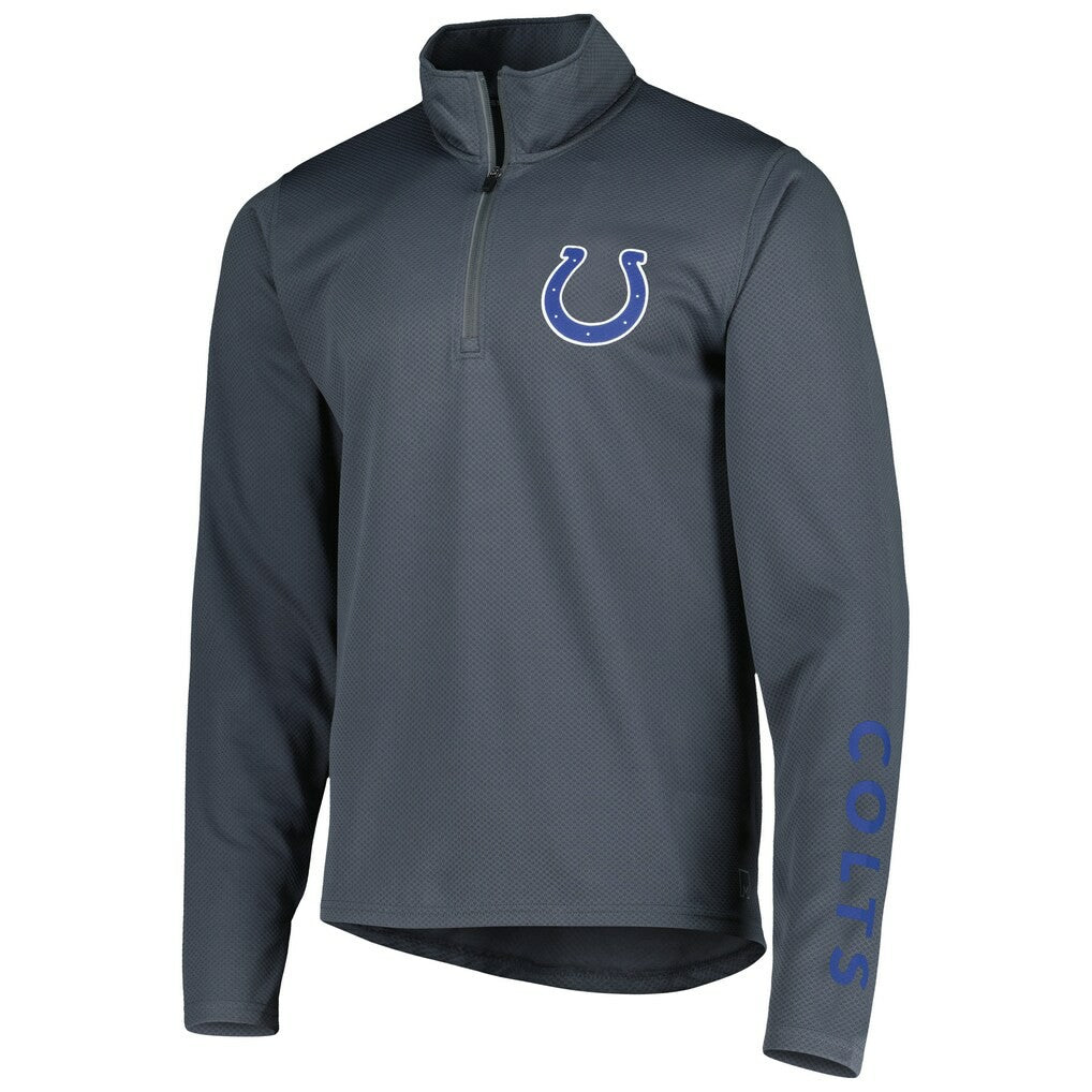 Indianapolis Colts MSX by Michael Strahan Half-Zip Pullover Charcoal