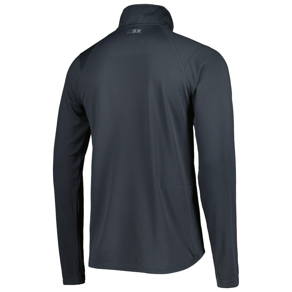 Carolina Panthers MSX by Michael Strahan Half-Zip Pullover Charcoal