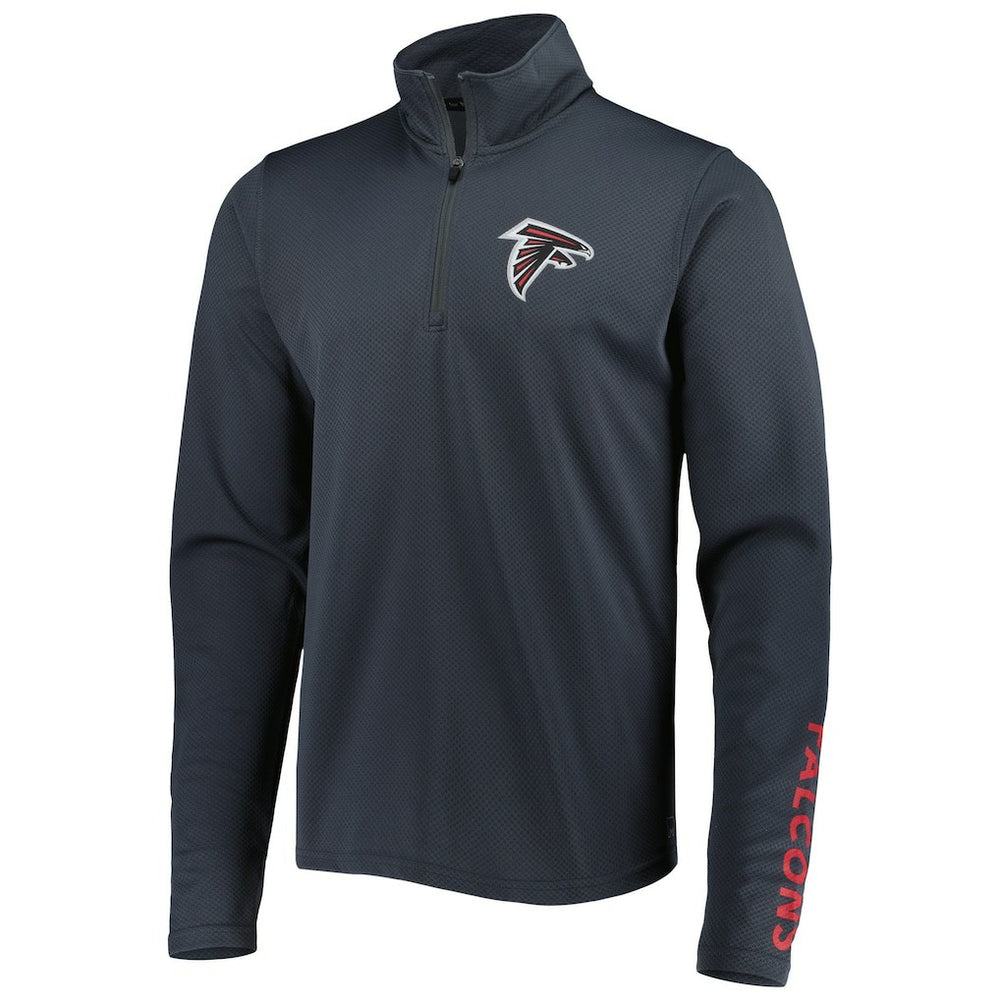 Atlanta Falcons MSX by Michael Strahan Half-Zip Pullover Charcoal