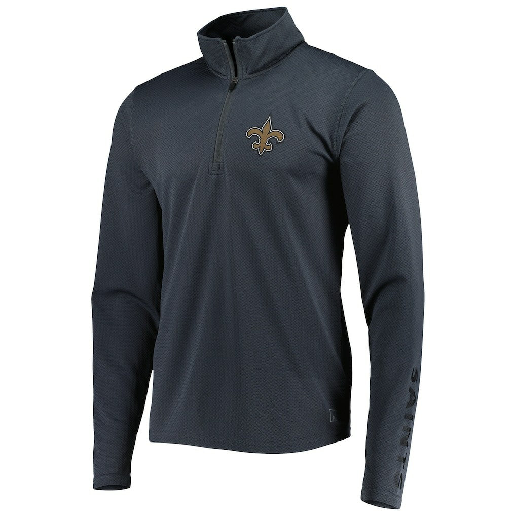New Orleans Saints MSX by Michael Strahan Half-Zip Pullover Charcoal