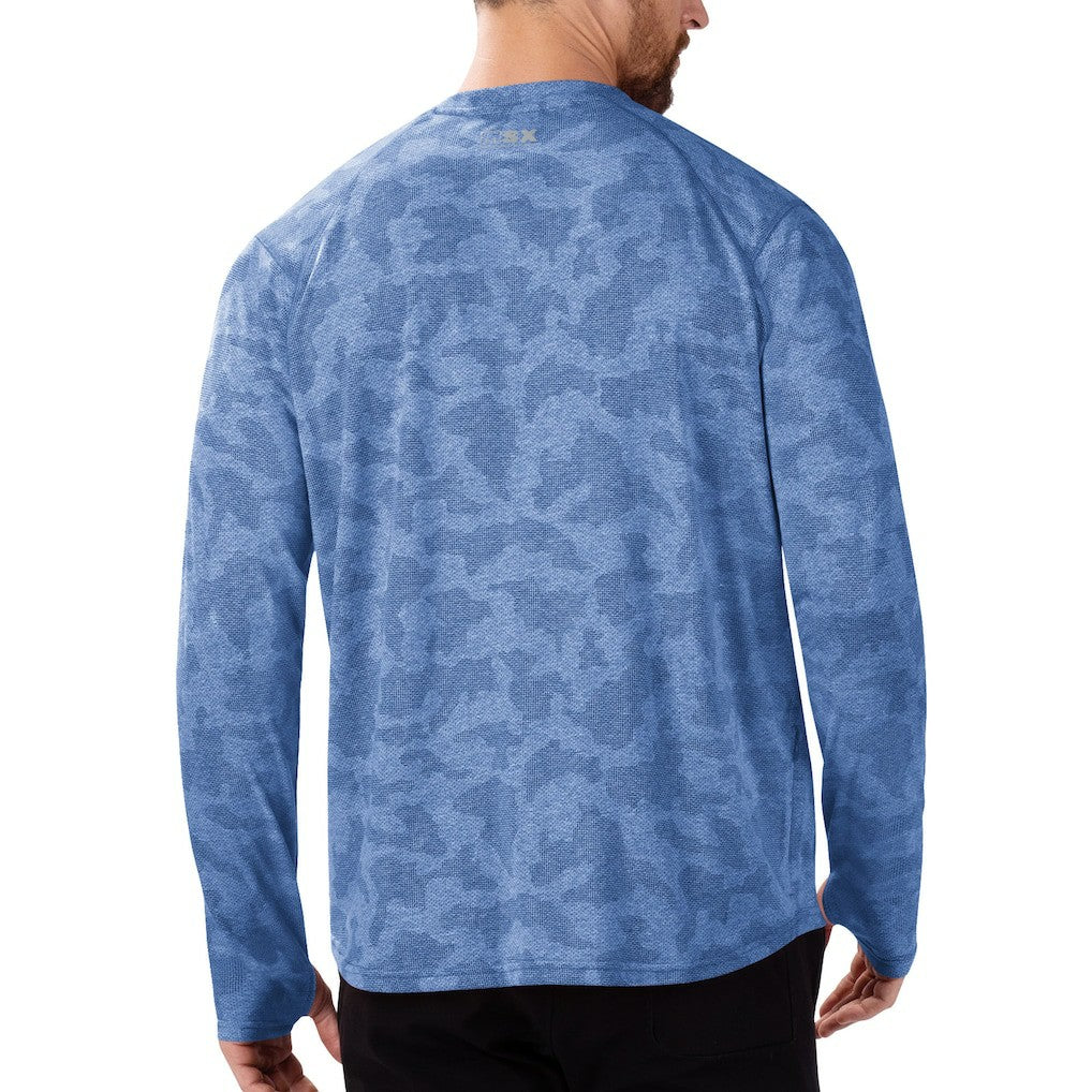 New York Giants MSX by Michael Strahan Performance Camo Long Sleeve T-Shirt Royal