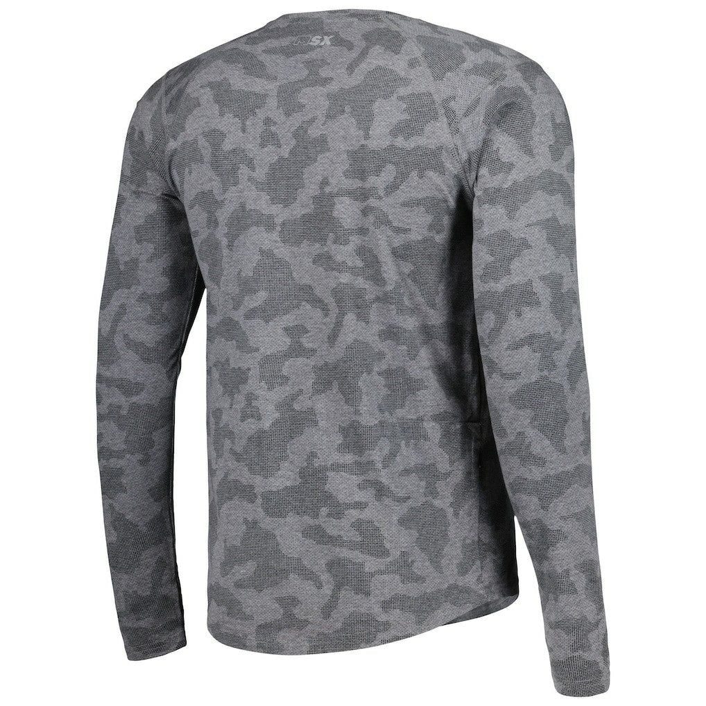 Las Vegas Raiders MSX by Michael Strahan Performance Camo Long Sleeve T-Shirt Black