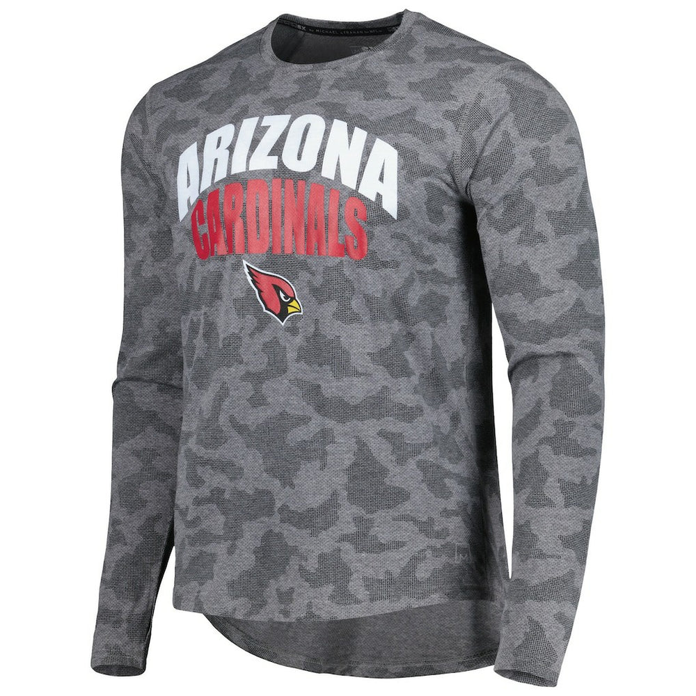 Arizona Cardinals MSX by Michael Strahan Performance Camo Long Sleeve T-Shirt Gray