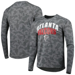 Atlanta Falcons MSX by Michael Strahan Performance Camo Long Sleeve T-Shirt Gray