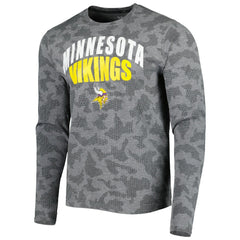 Minnesota Vikings MSX by Michael Strahan Performance Camo Long Sleeve T-Shirt Black