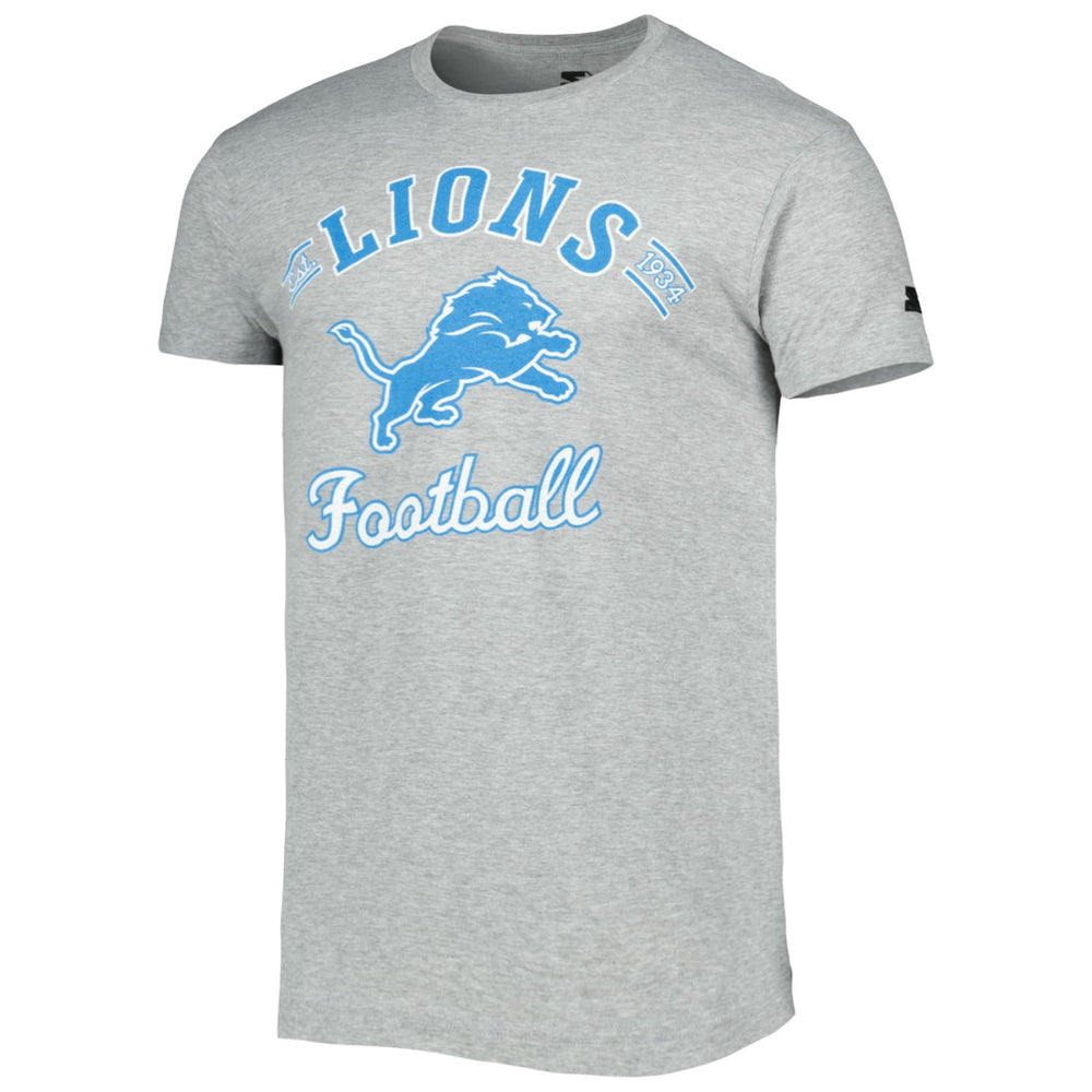 Detroit Lions Starter Prime Time T-Shirt Heathered Gray