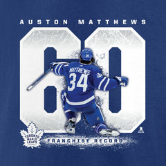 Auston Matthews Toronto Maple Leafs Fanatics Big & Tall Goal Record T-Shirt - Blue - NHL 4896356