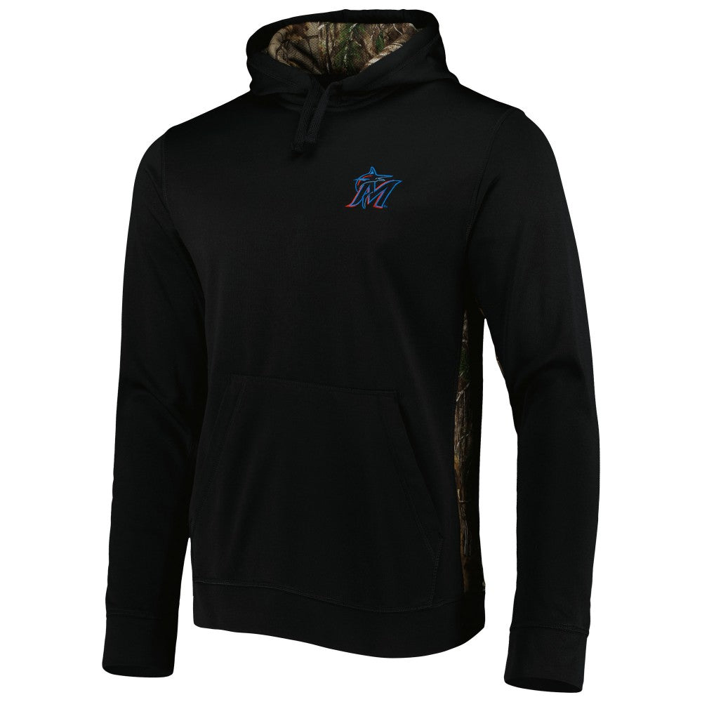 Miami Marlins Dunbrooke Ranger Pullover Hoodie - Black/Camo - MLB Sale
