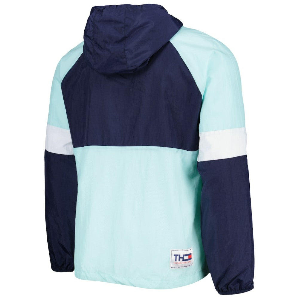 Seattle Kraken Tommy Hilfiger Raglan Half-Zip Jacket - Deep Sea Blue/White - NHL 4897615