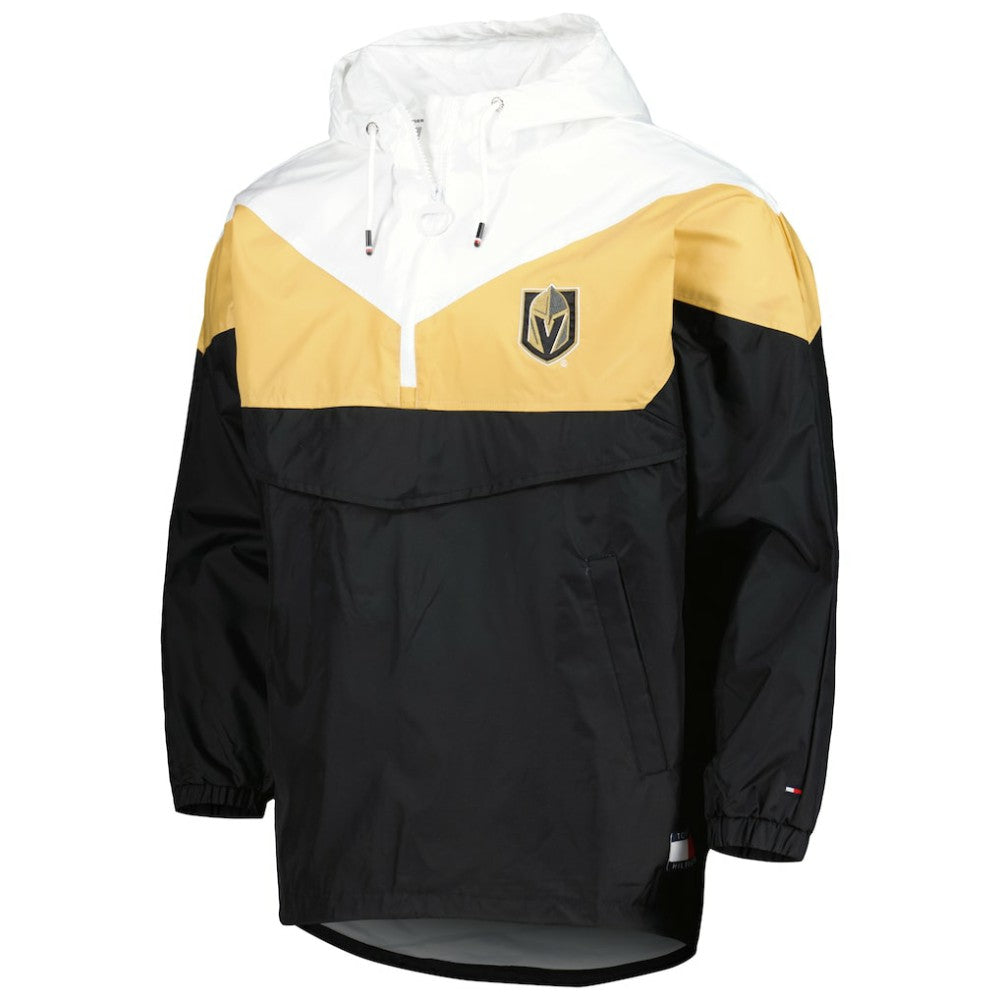Vegas Golden Knights Tommy Hilfiger Women's Staci Half-Zip Windbreaker Jacket - Black/Gold - NHL 4897619