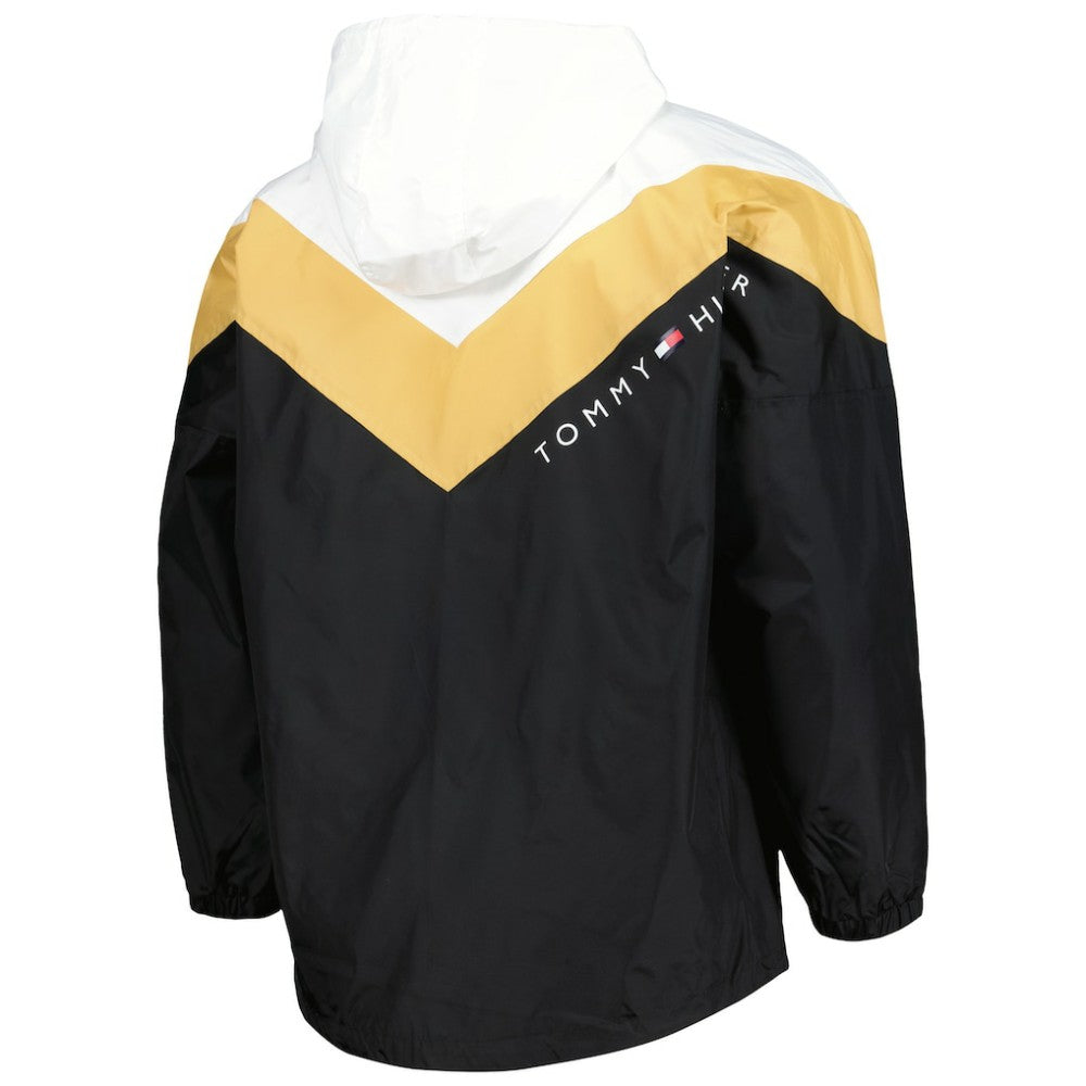 Vegas Golden Knights Tommy Hilfiger Women's Staci Half-Zip Windbreaker Jacket - Black/Gold - NHL 4897619
