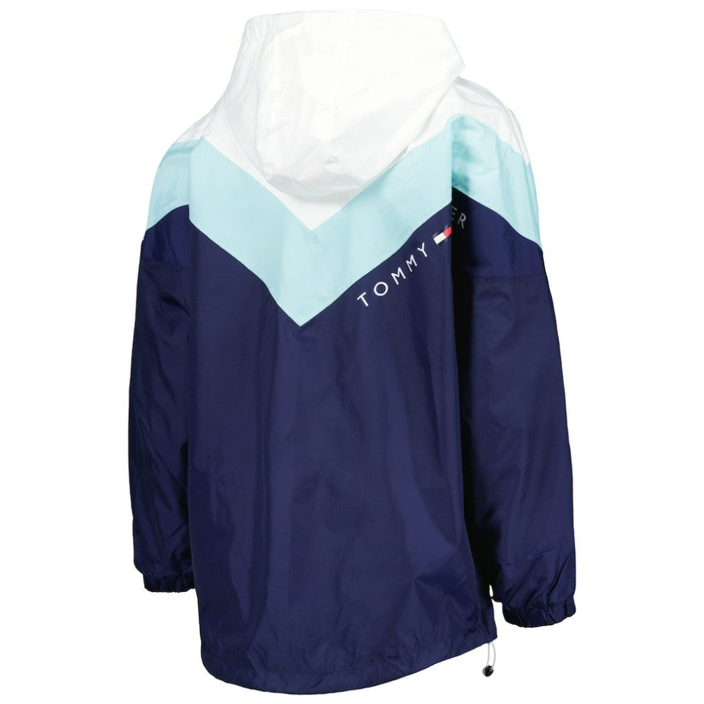 Seattle Kraken Tommy Hilfiger Women's Staci Half-Zip Windbreaker Jacket - Blue/Deep Sea Blue - NHL 4897628