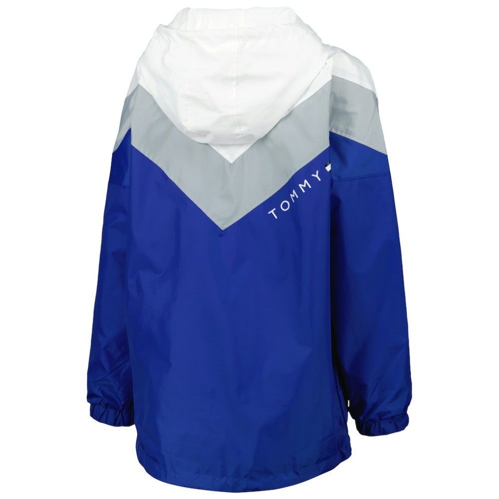 Tampa Bay Lightning Tommy Hilfiger Women's Staci Half-Zip Windbreaker Jacket - Blue/Silver - NHL 4897629
