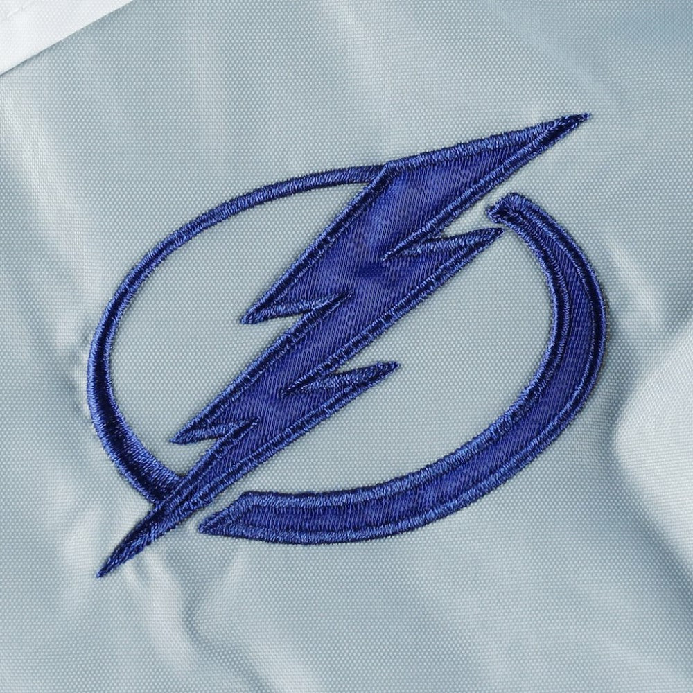 Tampa Bay Lightning Tommy Hilfiger Women's Staci Half-Zip Windbreaker Jacket - Blue/Silver - NHL 4897629