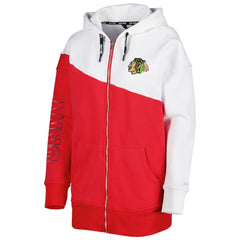 Chicago Blackhawks DKNY Sport Women's Gina Full-Zip Hoodie - Red/White - NHL 4897694