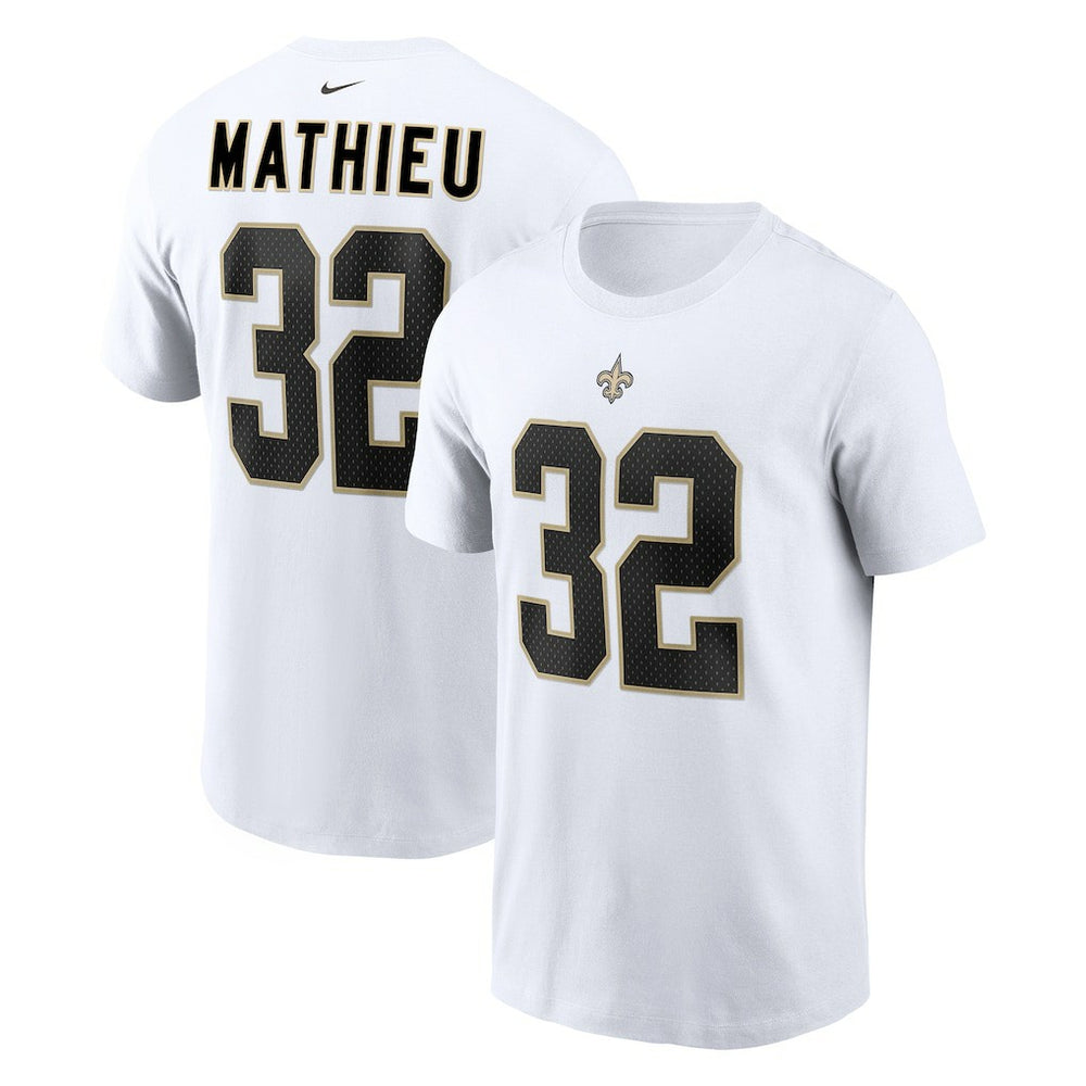 Nike Tyrann Mathieu New Orleans Saints Player Name & Number T-Shirt White