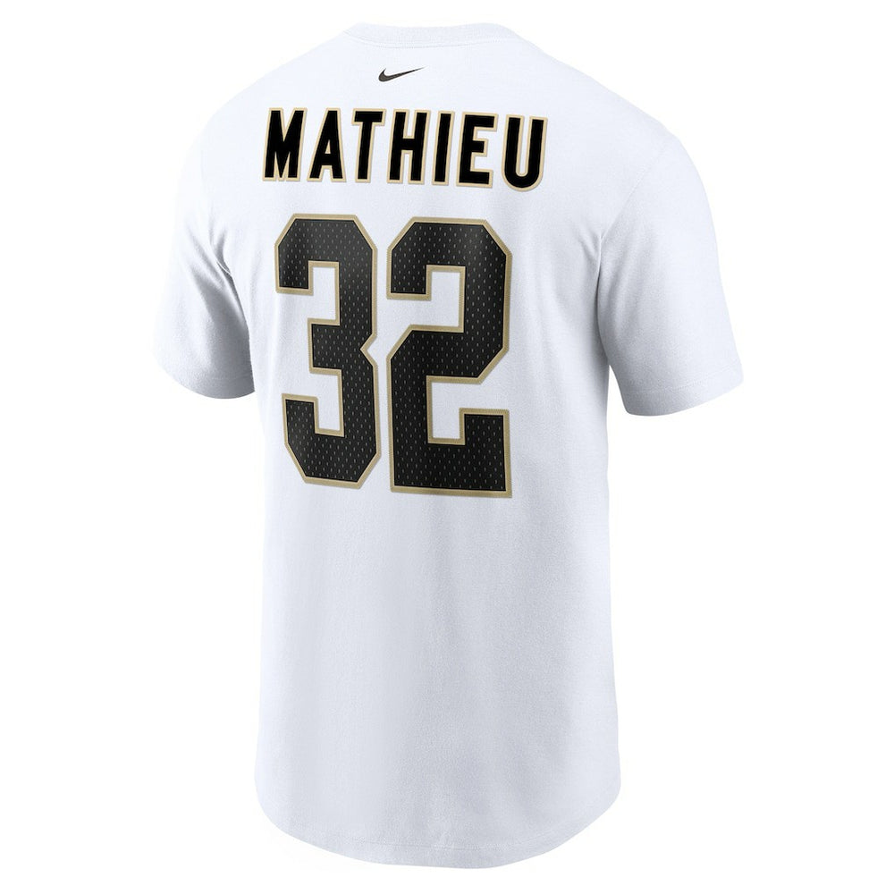 Nike Tyrann Mathieu New Orleans Saints Player Name & Number T-Shirt White
