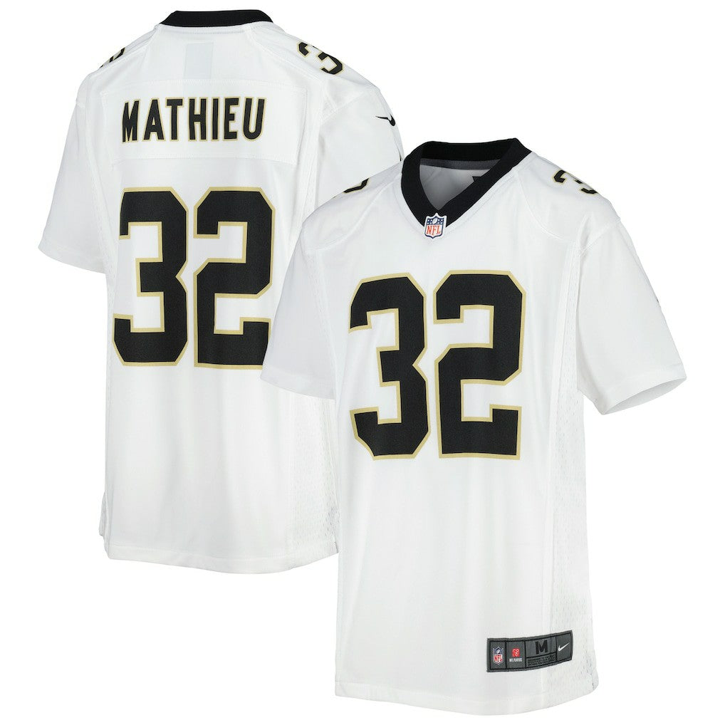 Nike Tyrann Mathieu New Orleans Saints Youth Game Jersey White