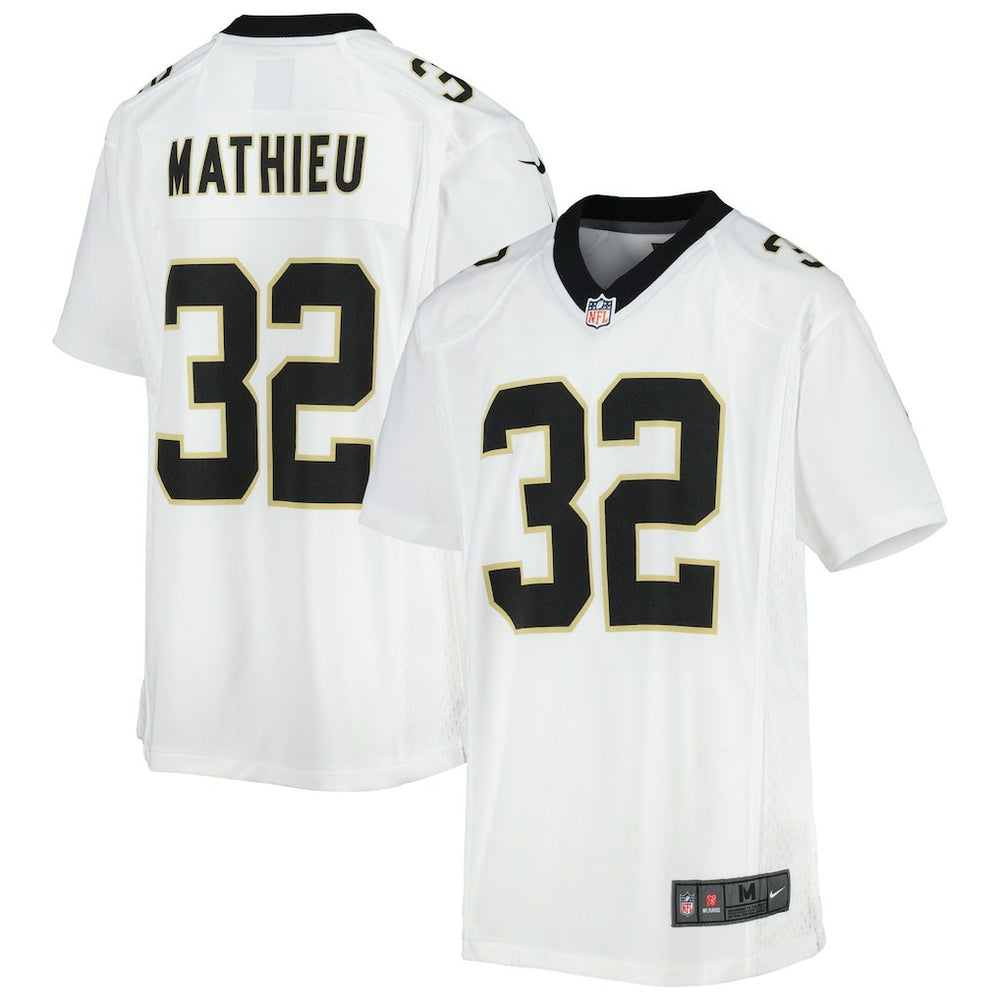 Nike Tyrann Mathieu New Orleans Saints Youth Game Jersey White