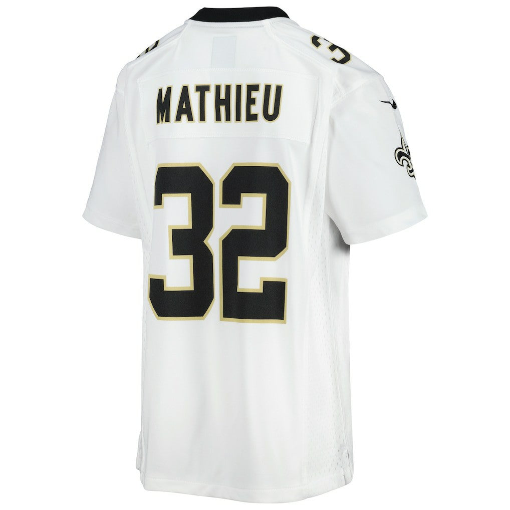 Nike Tyrann Mathieu New Orleans Saints Youth Game Jersey White