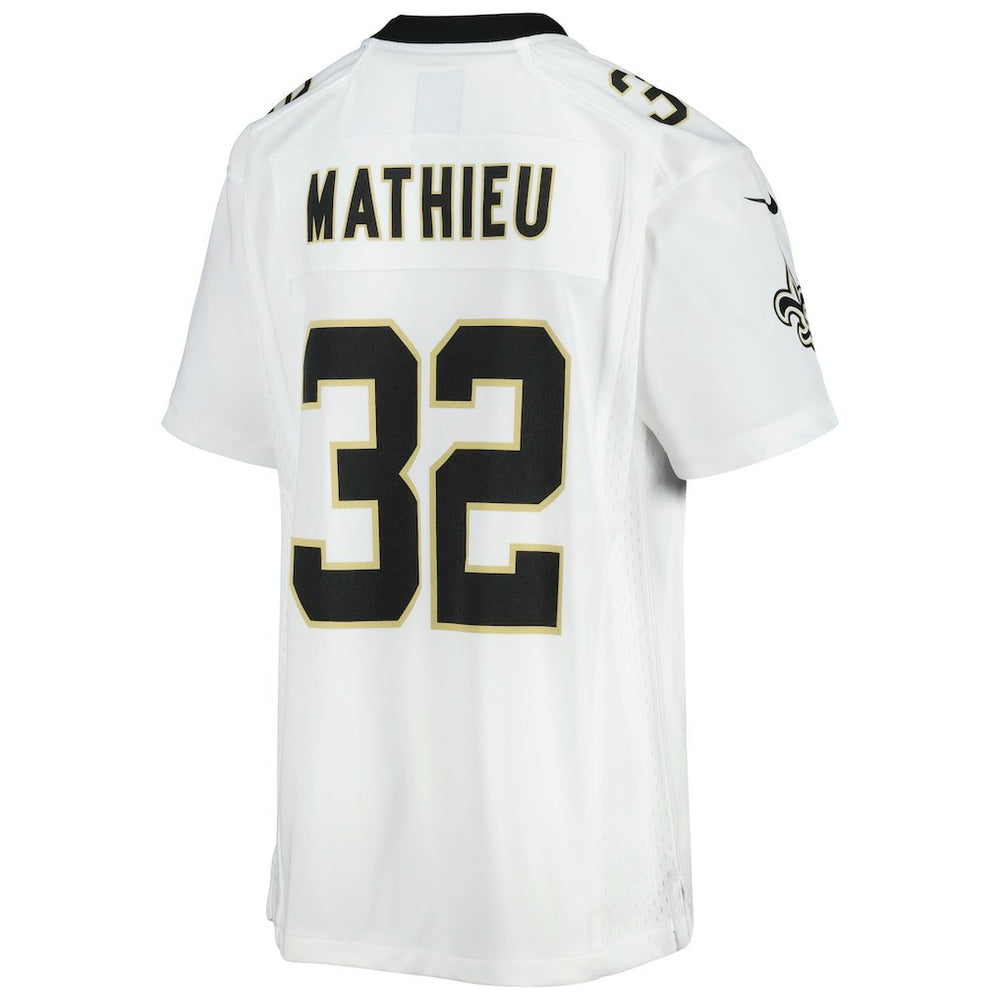 Nike Tyrann Mathieu New Orleans Saints Youth Game Jersey White