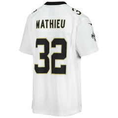 Nike Tyrann Mathieu New Orleans Saints Youth Game Jersey White