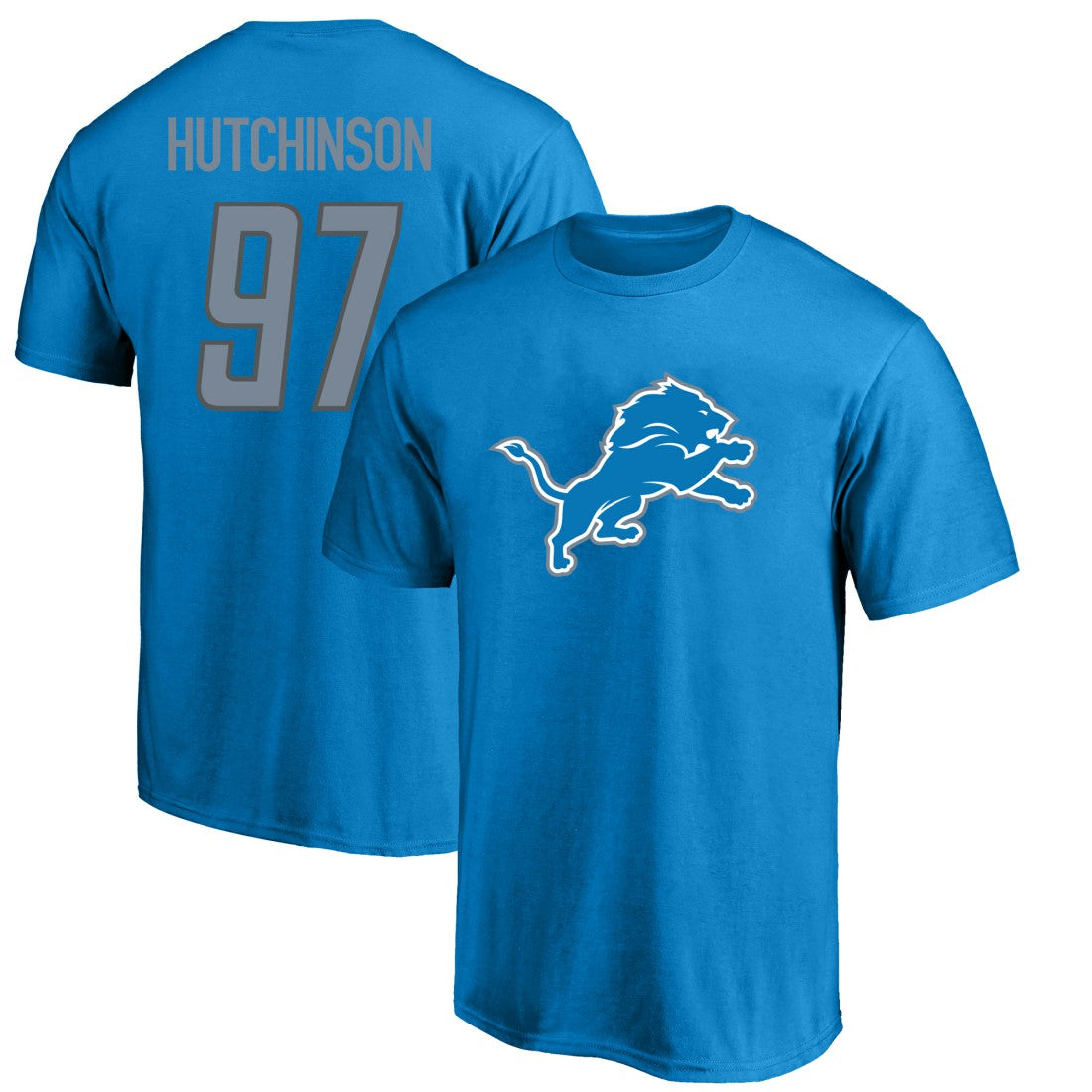 Fanatics Aidan Hutchinson Detroit Lions Big & Tall Player Name & Number T-Shirt Blue