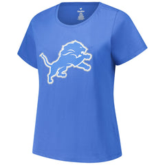 Aidan Hutchinson Detroit Lions Women's Plus Size Fair Catch Name & Number Scoop Neck T-Shirt Blue
