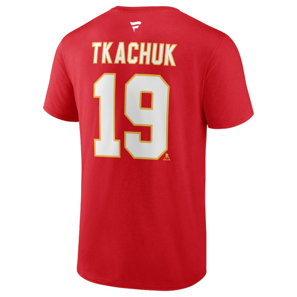 Matthew Tkachuk Calgary Flames Fanatics Authentic Stack Name & Number T-Shirt - Red - NHL 4898887
