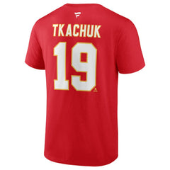 Matthew Tkachuk Calgary Flames Fanatics Authentic Stack Name & Number T-Shirt - Red - NHL 4898887