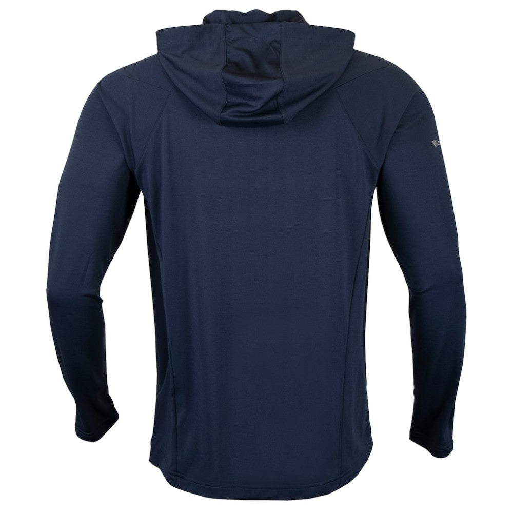 Minnesota Twins Levelwear Zander Insignia Core Quarter-Zip Pullover Hoodie - Navy - MLB Lifestyle