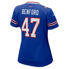 Nike Christian Benford Buffalo Bills Women's Game Jersey Royal