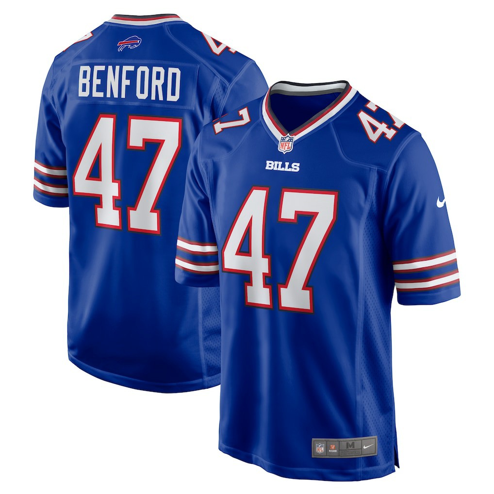 Nike Christian Benford Buffalo Bills Game Jersey Royal