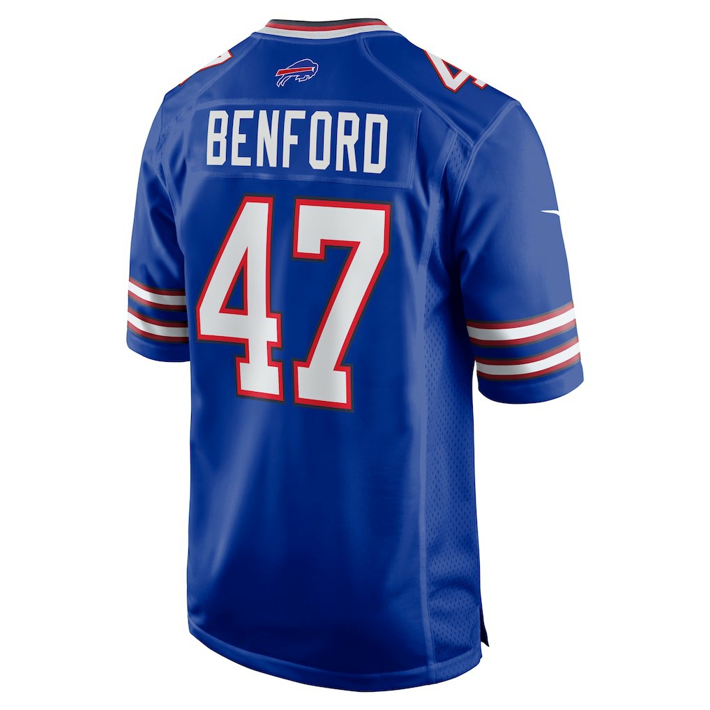 Nike Christian Benford Buffalo Bills Game Jersey Royal
