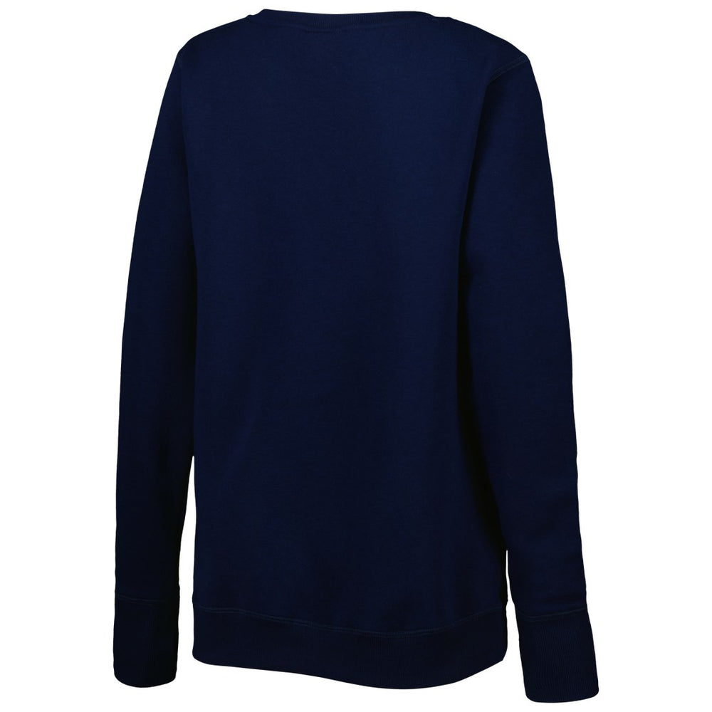 Tennessee Titans Cuce Women's Deep V-Neck Pullover Sweatshirt Navy