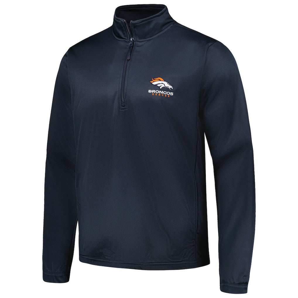 Denver Broncos Dunbrooke All-Star Tech Quarter-Zip Top Navy