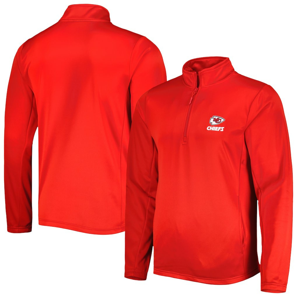 Kansas City Chiefs Dunbrooke All-Star Tech Quarter-Zip Top Red